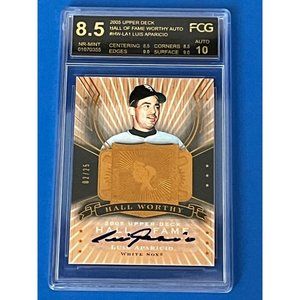 2005 Upper Deck Hall Of Fame Hall Worthy Luis Aparicio auto /25 #HW-LA1 Graded